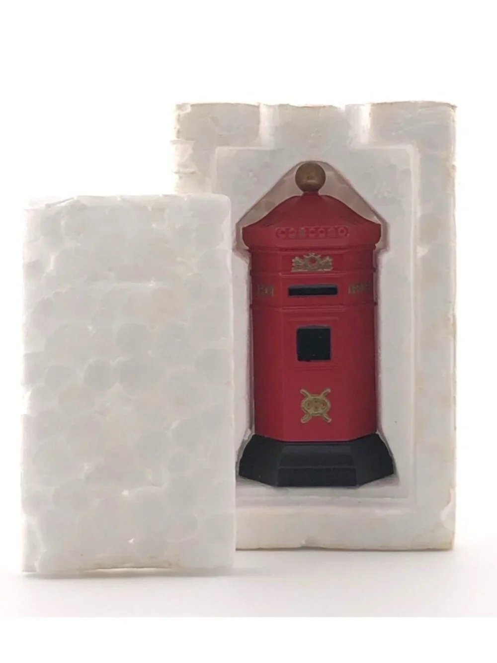 Dept 56 English Post Box 5805-0 British Red Pillar Box Miniature Mailbox Retired